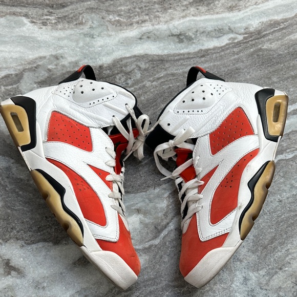 Nike Air Jordan 6 Retro Gatorade Orange White Green Black 384664-145 Size 13